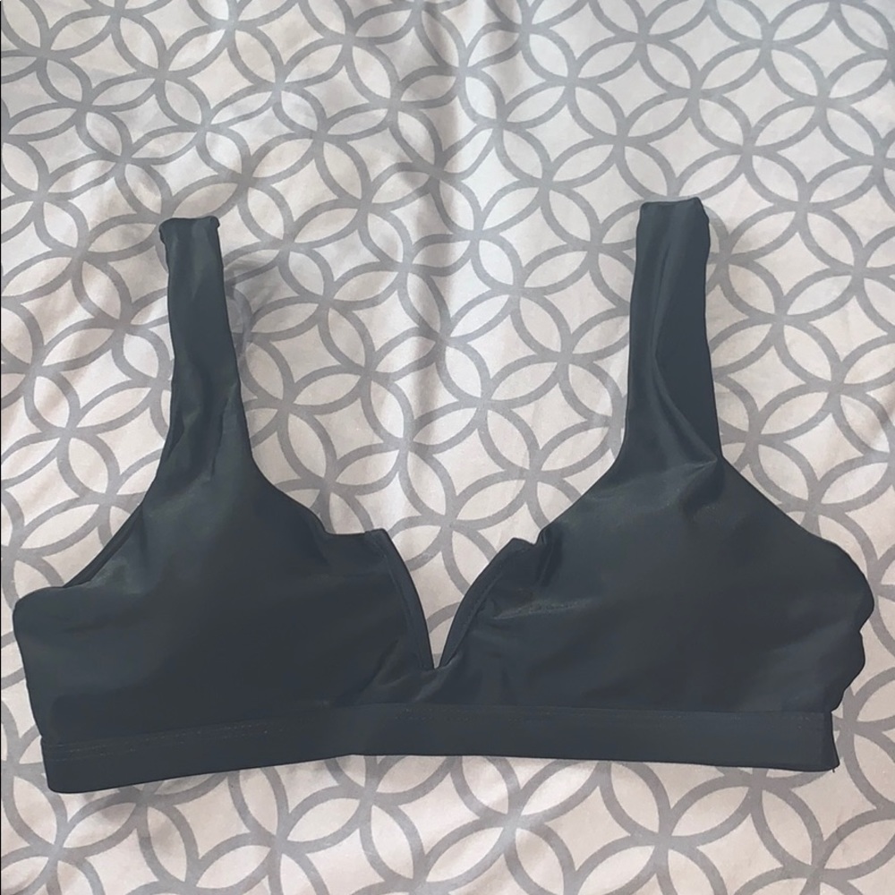 Black bathing suit top
